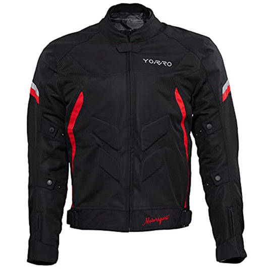 Jacē Men's All-Weather Motorcycle Jacket - Breathable & UV-Protected