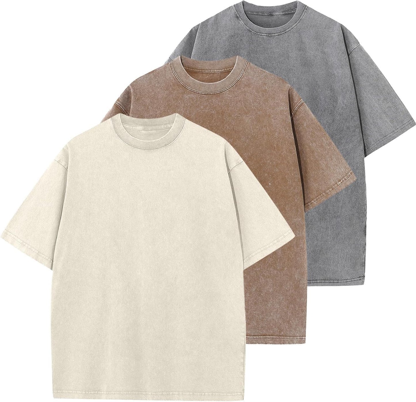 Jacē  Unisex Oversized Cotton Tees in Neutral Tones