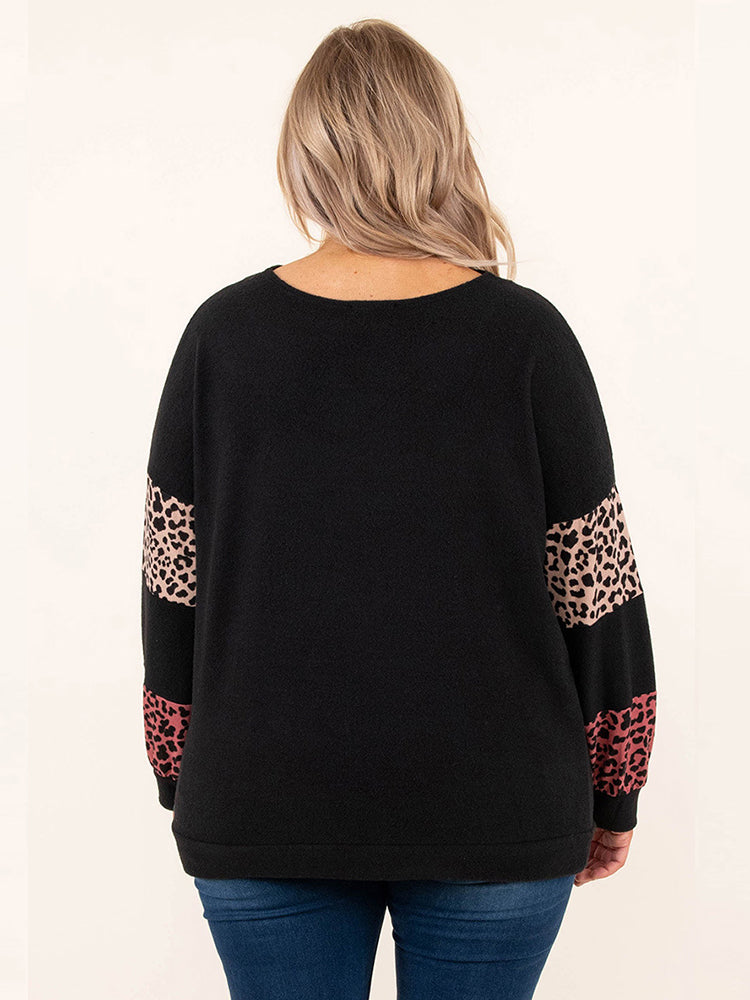 Jacē Chic Leopard Plus-Size Hoodies for Women