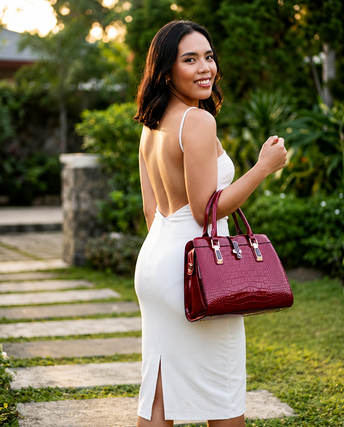 Jacē Croc Luxe Tote