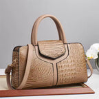 The Jacē Croc-Embossed Empress Satchel