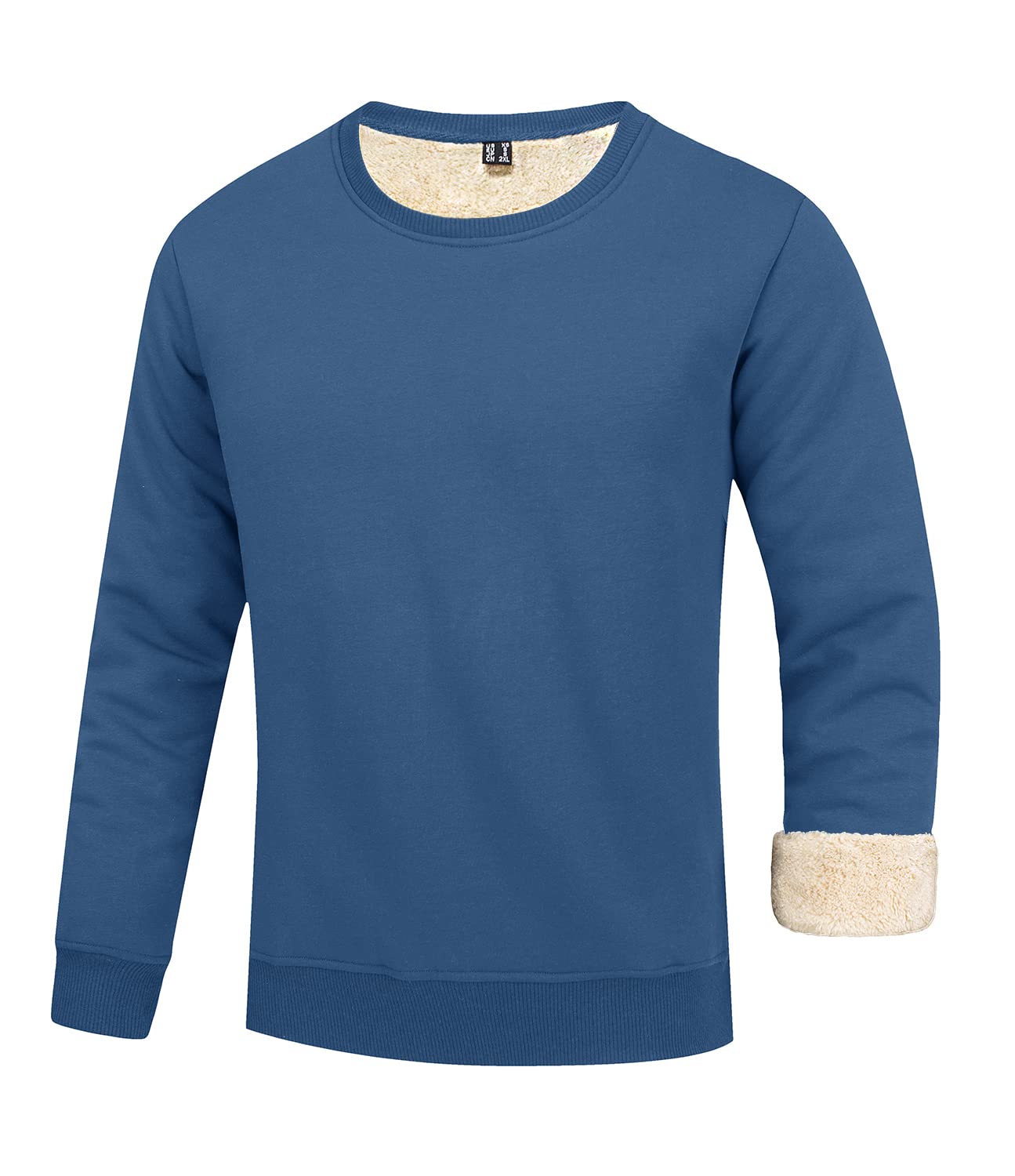 Jacē Men's Sherpa-Lined Fleece Sweatshirt