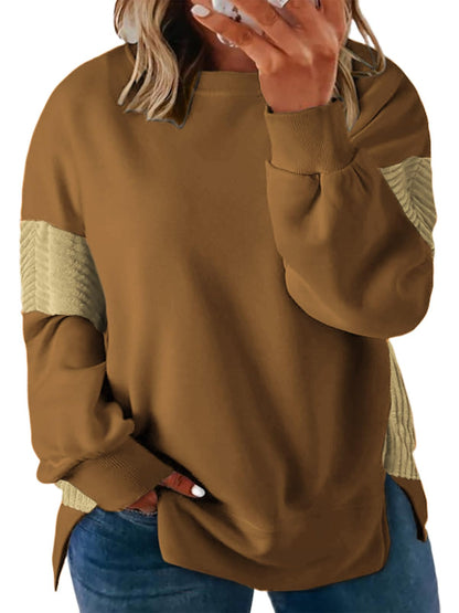 Jacē Chic Plus Size Split-Hem Sweatshirt