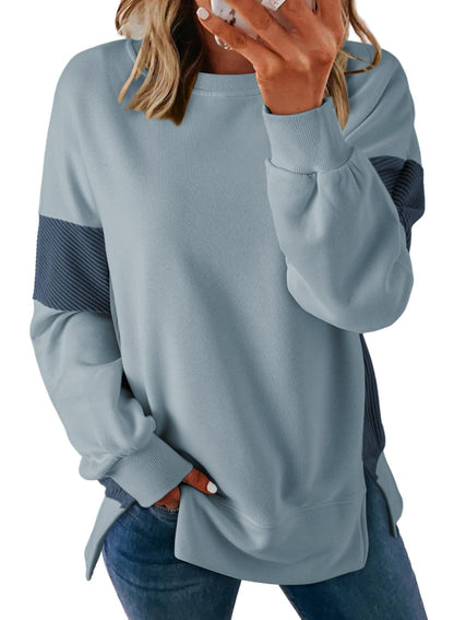 Jacē Oversized Casual Sweatshirt in Colorblock Design for Women