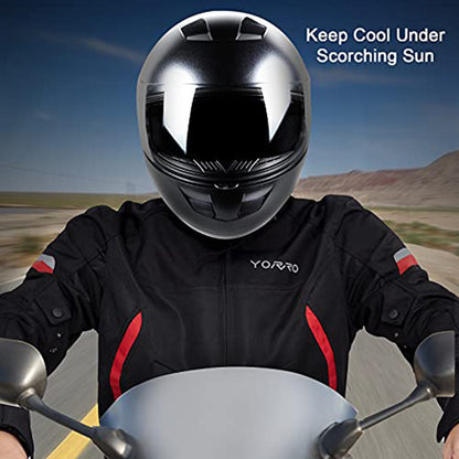 Jacē Men's All-Weather Motorcycle Jacket - Breathable & UV-Protected
